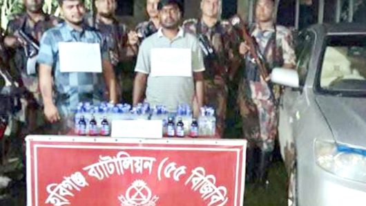 হবিগঞ্জে দুই যুবক আ ট ক ও প্রাইভেটকার জব্দ
