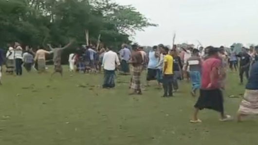 সুনামগঞ্জে ফেসবুকের পোস্টের জেরে দুই পক্ষের সং ঘ র্ষ,  আ হ ত ৩৫