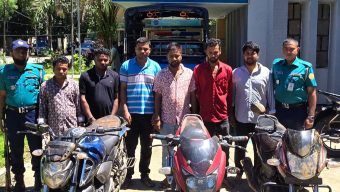 ব্রাহ্মণবাড়িয়া থেকে সিলেটের মোটরসাইকেল চোর চক্রের ৬ সদস্য গ্রেফতার