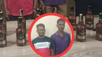 বিদেশি মদসহ দুই মাদক ব্যবসায়ী গ্রেফতার, সিএনজি জব্দ