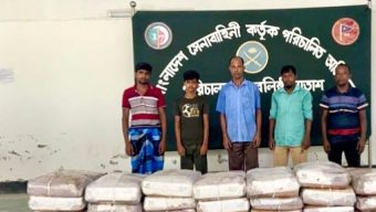 জৈন্তাপুর সীমান্তে বিপুল পরিমাণ ভা র তী য় মাংস জব্দ, ৫ জন আ ট ক