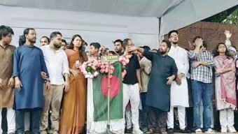 সিলেট কেন্দ্রীয় শহিদ মিনারে এনসিপির সভা শুরু