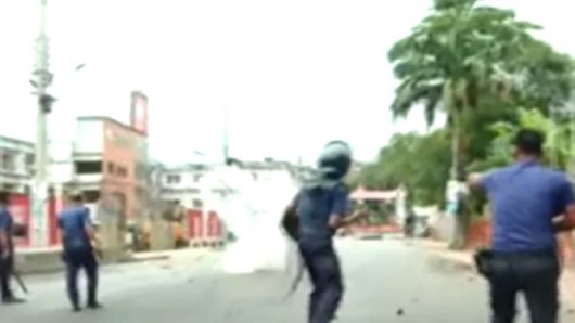 গোপালগঞ্জে এনসিপির সমাবেশ ও গাড়িবহরে হা ম লা, চলছে সং ঘ র্ষ