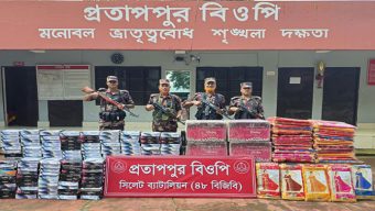সিলেটে ও সুনামগঞ্জে ৬ কোটি টাকার চো*রাই পণ্য জ*ব্দ