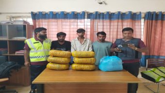 মাধবপুরে ১৫ কেজি গাঁ*জাসহ তিনজন গ্রে*প্তার