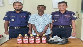 বড়লেখায় ভারতীয় ম দ-গাঁ জাসহ মা দ ক ব্যবসায়ি গ্রে ফ তা র
