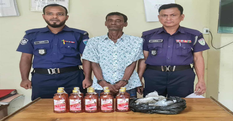 বড়লেখায় ভারতীয় ম দ-গাঁ জাসহ মা দ ক ব্যবসায়ি গ্রে ফ তা র