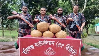 হবিগঞ্জে বিজিবির অভি*যানে মা দ ক ও ভারতীয় চোরাইপণ্য জব্দ