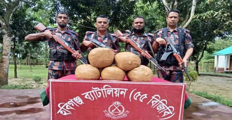 হবিগঞ্জে বিজিবির অভি*যানে মা দ ক ও ভারতীয় চোরাইপণ্য জব্দ
