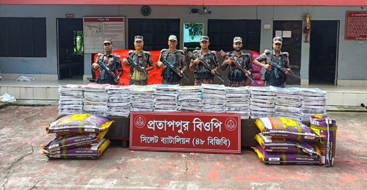 সিলেটে সোয়া ১ কোটি টাকার চো*রাই পণ্য জ*ব্দ
