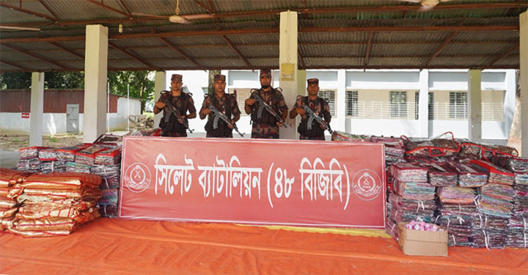 সিলেটে প্রায় দেড় কোটি টাকার চো*রাই পণ্য জ*ব্দ