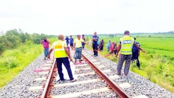 কমলগঞ্জে ট্রেন থেকে পড়ে প্রা ণ গেল যুবকের