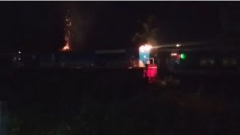 সিলেটে চলন্ত ট্রেনে আ গু ন
