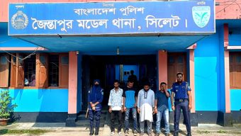 জৈন্তাপুরে সীমান্ত পেরিয়ে অবৈধ অনুপ্রবেশ: নারী-পুরুষ-শিশুসহ আ ট ক ১৪