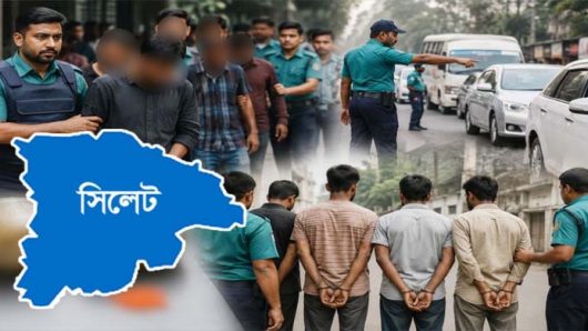 সিলেটে অ্যা ক শ নে পুলিশ, যা পাওয়া গেল