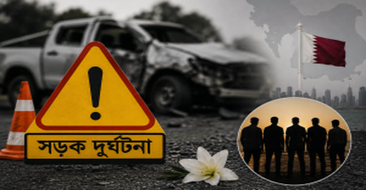 কাতারে সড়ক দুর্ঘটনায় কানাইঘাটের ৫ প্রবাসী যুবক নি  হ ত