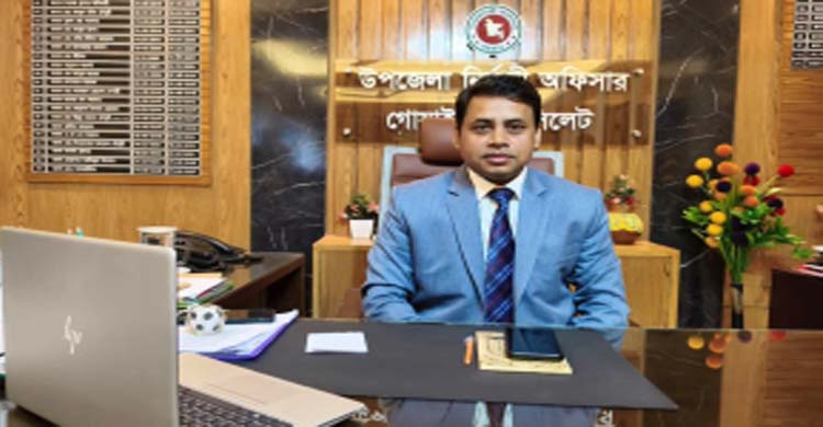 গোয়াইনঘাটের রতন কুমার অধিকারী সিলেট জেলার শ্রেষ্ঠ ইউএনও