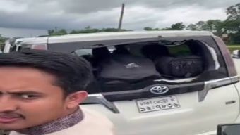 সিলেটে সারজিসের গাড়িতে হা ম লা