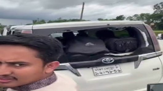 সিলেটে সারজিসের গাড়িতে হা ম লা