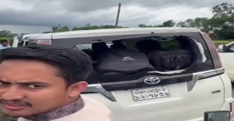 সিলেটে সারজিসের গাড়িতে হা ম লা