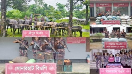 সিলেটে ৬৪ লাখ টাকার চো’রাই পণ্য জ’ব্দ
