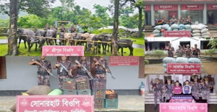 সিলেটে ৬৪ লাখ টাকার চো’রাই পণ্য জ’ব্দ
