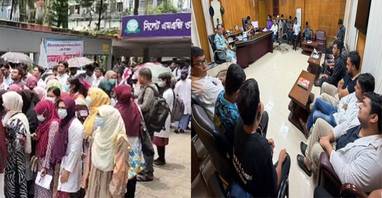 ওসমানীতে ইন্টার্ন চিকিৎসকদের ধর্মঘট প্রত্যাহার, কাজে ফিরবেন শনিবার