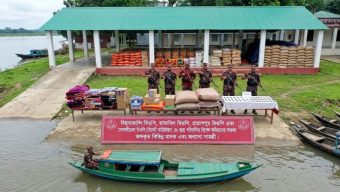সিলেটে সীমান্তে সোয়া ২ কোটি টাকার মালামাল আ ট ক