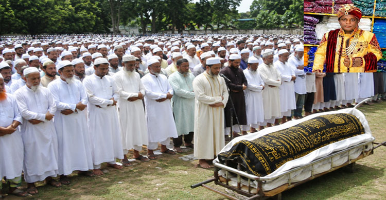 সিলেটে এক সন্ধ্যায় দুই মৃ ত্যু, পাশাপাশি কবরে শায়িত পিতা-পুত্র