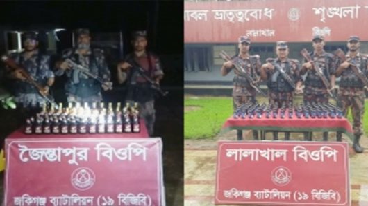 জৈন্তাপুর সী’মান্তে ম’দ ও ফে’নসি’ডিল জ’ব্দ